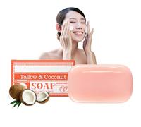 Tallow & Coconut Oil Natural Soap Bar - Handmade Bar Soap- Acne Treatment and Back Acne Relief for Men and Women-Deep Hydration & Gentle Cleansing-100g