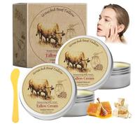 Tallow Face Cream 2pcs For Skin Care Beef Tallow Moisturiser,Natural Tallow And Honey Balm,Nourishes The Skin,Lasting Moisturizing For Face & Body
