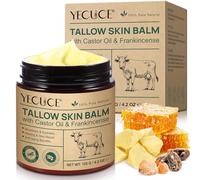 Tallow Frankincense Oil Castor Oil Skin Balm, 100% Grass-Fed Beef Tallow Skin Care, Face & Body Moisturizer Cream for All Skin