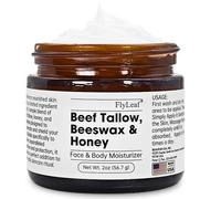 Tallow & Honey Balm, Organic Grass Fed Beef Tallow Face & Body Moisturiser, Beef Tallow Skin Care - Non-Greasy Hydration For Dry Skin, Fine Line Reduction & Barrier Repair - Light Scent Vegan Formula