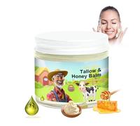 Tallow & Honey Balm, Tallow Face Moisturizer, Beef Tallow for Skin, Handmade All-Natural Moisturizer with Grass-Fed Beef Tallow & Raw Wild Honey for Smooth, Hydrated Skin, Natural Formula