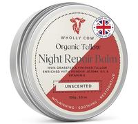 Tallow Night Repair Balm - Organic Grassfed Beef Tallow with Rosehip for Overnight Hydration & Skin Renewal 100g