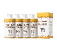 Tallow Shampoo, Gently Removes Dirt, Nourishes the Scalp and Hair Follicles, Hydrates Hair and Prevents Dryness and Frizz, Promotes Regrowth (4)