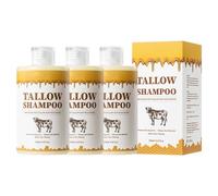 Tallow Shampoo, Gently Removes Dirt, Nourishes the Scalp and Hair Follicles, Hydrates Hair and Prevents Dryness and Frizz, Promotes Regrowth (3)