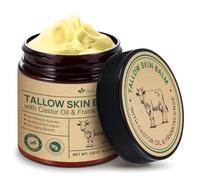Tallow Skin Balm With Castor Oil & Frankincense, Vitality Frankincense Balms 100% Grass-Fed Tallows For Skin Care Castor Oil Balm Beef Tallow For Face & Body120 G/4.2 Oz