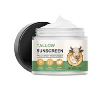 Tallow Sunscreen Spf 3 - Non-Greasy Nattural Sunscren | 60g Harmless Natural Mineral Snscreen with Zinc Oxide | Moisturizing Sun Block No White Cast Skin Care for Men Women Beach