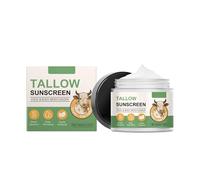 Tallow Sunscreen SPF 30, 100% Organic Grass-Fed Beef Tallow with Hyaluronic Acid, Natural Mineral Sunscreen with Zinc Oxide & Beef Tallow, Moisturizing for All Skin Types