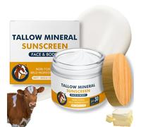 Tallow Sunscreen SPF 30 - Non-Toxic Natural Mineral Sun-screen with Zinc Oxide & Beef Tallow, Sunscreen Lotion, Chemical-Free, Lightweight, Moisturizing for All Skin Types (Sport & Daily Use)