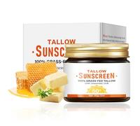 Tallow Sunscreen Spf 50 - Face Sun Cream SPF 50 With Broad-Spectrum & Water Resistant - Natural Sunscreen With Grass-Fed Tallow For Sun Protection & Face Moisturising