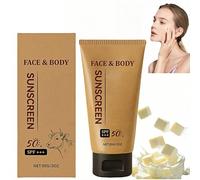 Tallow Sunscreen Spf50,Beef Tallow Sunscreen Spf 50+,Beef Tallow Moisturiser,Spf50 Moisturiser for Face,Sun Screen Spf 50,Non-Greasy Sun Cream,Outdoor Daily Defence,No White Cast,Easy to Carry and Use