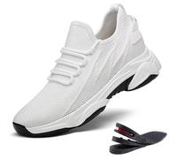 Tallure Shoes Onne - 4" 10cm Boost, Tallure Sneakers Women Men Trainers Taller Elevator Height Boosting Increasing Shoes (8cm-Gray, Adult, Women, 6.5, Numeric, UK Footwear Size System, Medium)