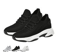 Tallure Sneakers, Tallure Sneakers Women Men, 1.6"/2.4"/3"/4" Invisible Height Boosting Sneaker- for Running Hiking (Black-3.1in,5.5)