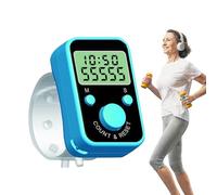Tally Finger Counter - Digital Click Tracker, Knitting Stich Clicker | Electronic Number Display Tool, Portable 5 Digit Counting Device, Mini Counter for