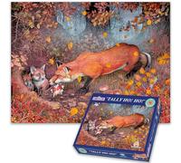 Tally Ho! Ho! - 1000 Piece Jigsaw Puzzle by Mike Jupp | Hilarious Autumn Fox Scene Puzzle for Adults | British Made, Premium Quality