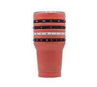 Tally Tumbler Golf Stainless Steel Cup, 30 oz Leak Proof Lid, Double Wall Insulation, Golf Tumbler with Score Keeping Counter (Cart Path Coral)