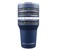 Tally Tumbler Golf Stainless Steel Cup, 30 oz Leak Proof Lid, Double Wall Insulation, Golf Tumbler with Score Keeping Counter (Bogey Blue)