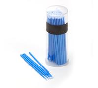 talNite 100 Pcs Car Touch Up Paint Brushes - Disposable Micro Brush Applicator Sticks for Paint Touch-Up, Dentistry, and Detailing - Blue