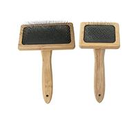 TALOEYH - 2 PCS Carders Hand Carding Set, Wool Carders, Craft Wool Needle Felting Tools with Solid Wood Handle, Hand Carders for Wool, Carding Brushes for Pet Wool Carpet (15 * 7cm + 15.2 * 10.2cm)
