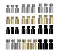 TALOEYH 36pcs Brass Dart Weights Add Accentuator Tool, 3 Colors 1.5g/2g/2.5g/3g 2BA Thread Brass Dart Tool Kit Dart Accessories for Dart Counterweight