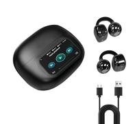TALOEYH - AI Translation Earbuds in Real Time, Open Ear Headphones Support 138 Languages & AI Features, Language Translator Device with APP for iOS for Android, for Travel Business Learning (Black)