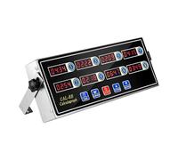 TALOEYH - Commercial 8 Channels Digital Kitchen Timer, Stainless Steel Cooking Timer Reminder, Professional Loud Alarm Cooking Reminder for Food Truck Fryer Bakery Pizza Coffee Heavy Duty