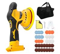 TALOEYH - Cordless Car Buffer Polisher for Dewalt 18V/20V Battery, 8 Variable Speed Car Polisher, 6 Inch Portable Orbital Buffer Polisher Kit Car Detailing/Waxing/Polishing (Battery Not Include)