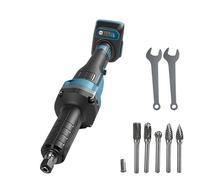 TALOEYH - Cordless Die Grinder Compatible with Makita 18V, Brushless Electric Straight Grinder with 6MM Shank Carbide Burr Set, 4 Variable Speeds up to 24000 RPM for Rust Removal, Grinding, Polishing