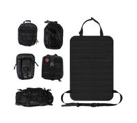 TALOEYH - Tactical Car Seat Back Organizer with 5 Detachable Storage Pouch, Car Backrest Protector 600D Oxford Waterproof Tactical Vehicle Seat Back Organiser for Most Vehicle SUV Truck Pickup