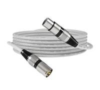 talomen XLR 5 m - Balanced Audio Cable 3-Pin Male-Female for Microphone, Mixer & Audio Interface - Professional Studio & Stage Microphone Lead for Recording, Podcast & Live Sound