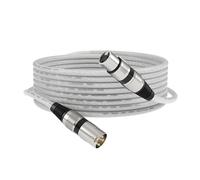 talomen XLR 6 m - Balanced Audio Cable 3-Pin Male-Female for Microphone, Mixer & Audio Interface - Professional Studio & Stage Microphone Lead for Recording, Podcast & Live Sound