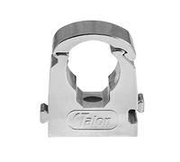 Talon - 15mm Single Hinged Pipe Clip x10 - Chrome - 360° Fixing for Pipework - UV Stabilized - Up to 85°C - Safe for Use On Plumbing, Gas and Air Conditioning Pipe