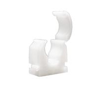 Talon - 15mm Single Hinged Pipe Clips - Pack of 100 - Natural - 360° Fixing for Pipework - Temperatures Up to 85°C (185°F) - Safe for Use On Plumbing, Gas and Air Conditioning Pipe - UV Stabilized