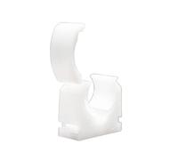 Talon - 20mm Single Hinged Pipe Clip x100 - Natural - 360° Fixing for Pipework - UV Stabilized - Up to 85°C - Safe for Use On Plumbing, Gas and Air Conditioning Pipe