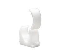 Talon - 22mm Single Hinged Pipe Clips - Pack of 100 - Natural - 360° Fixing for Pipework - Temperatures Up to 85°C (185°F) - Safe for Use On Plumbing, Gas and Air Conditioning Pipe - UV Stabilized