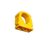 Talon - 22mm Single Hinged Pipe Clips - Pack of 20 - Yellow - 360° Fixing for Pipework - Temperatures Up to 85°C (185°F) - Safe for Use On Plumbing, Gas and Air Conditioning Pipe - UV Stabilized