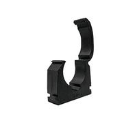 Talon - 28mm Single Hinged Pipe Clip x 100 - Black - 360° Fixing for Pipework - Temperatures Up to 85°C (185°F) - Safe for Use On Plumbing, Gas and Air Conditioning Pipe - UV Stabilized