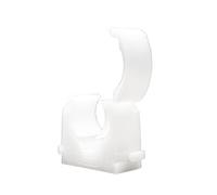 Talon - 28mm Single Hinged Pipe Clips - Pack of 50 - Natural - 360° Fixing for Pipework - Temperatures Up to 85°C (185°F) - Safe for Use On Plumbing, Gas and Air Conditioning Pipe - UV Stabilized