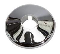 Talon Chrome Effect Pipe Collar (Dia)15mm, Pack Of 5