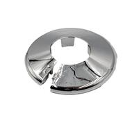 Talon - Click in Pipe Collar - Chrome - 15mm - Pack of 10 - Clicks Into Place - High Grade Polypropylene - for Home Improvement, Plumbing, Pipe Installation