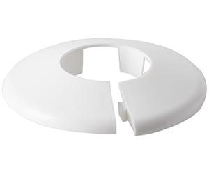 Talon - Click in Pipe Collar - White - 28mm - Pack of 10 - Clicks Into Place - High Grade Polypropylene - for Home Improvement, Plumbing, Pipe Installation