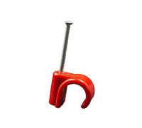 Talon Nail-in Pipe Clip TALNCH1520 15mm Premium Grade Polypropylene Pack of 20 Red