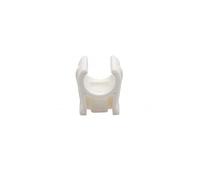 Talon OPS15 Snap-in Open Plastic Pipe Clip, White, 15 mm, Set of 100 Pieces