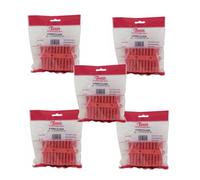 Talon Red 5-5.5mm Wall Plugs Plastic Screw Fixing Plugs Euro Slot X500 Pack P2Es