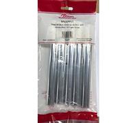 Talon - Snappit - Chrome Pipe Cover Radiator Tails - Pack of 10 - Pipe Cover with Measurements 2 x 2 x 20 cm - Cover Copper Pipe - UV Stabilized - Made with UPVC