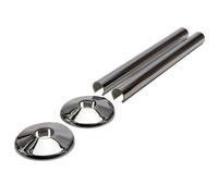 Talon Snappit Chrome Pipe Sleeve (Dia)15mm, Set Of 2