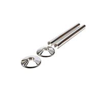 Talon Snappit Chrome Radiator Pipe Covers And Collars 200mm Acsnc/k2