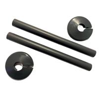 Talon Snappit Compatible Radiator Pipe Cover Kit and Colar,15mm x 200mm ACSNC/K2, ACSNB/K2, ACSNW/K2, ACSNA/K2, Hanicks (Anthracite)