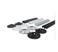 Talon Radiator Pipe Covers & Collars Snappit 200mm Chrome ACSNC/K2