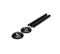 Talon Snappit Radiator Pipe Covers & Collars - BLACK
