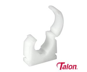 Talon TALTS22 Single Hinged Clip - White - Ts22 22Mm Bag 100